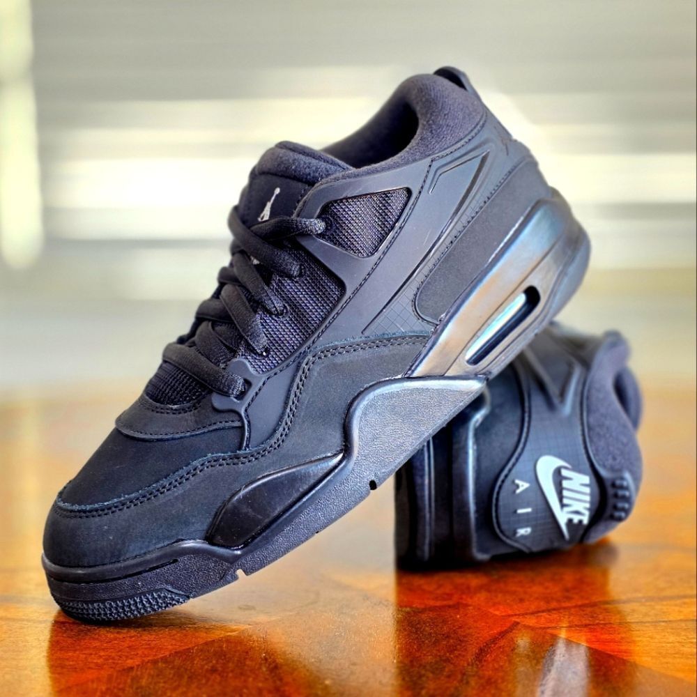 Nike Air Jordan 4 RM "Black Cat" GS 7Y Women's 8.5 FQ7938-004 Nubuck Suede New
